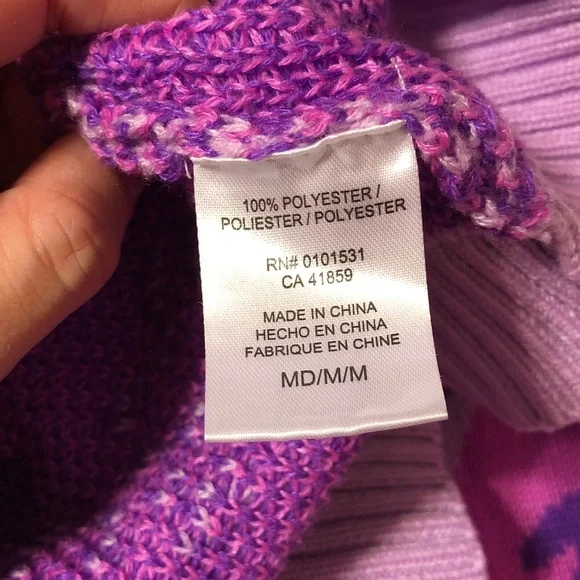 Barbie Pink and Purple Winter Holiday Sweater - Picture 5 of 5